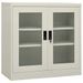 Armoire de bureau Gris clair 90x40x90 cm Acier - Photo n°1