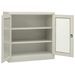 Armoire de bureau Gris clair 90x40x90 cm Acier - Photo n°5