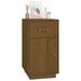 Armoire de bureau Marron miel 40x50x75 cm Bois massif de pin - Photo n°4