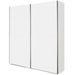 Armoire de chambre 2 portes coulissantes blanche Balto 136 cm - Photo n°1