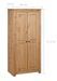 Armoire de chambre 2 portes en bois de pin massif Autika 80 cm – Élégance rustique et polyvalence - Photo n°9