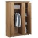 Armoire de chambre 3 portes en bois de pin massif Autika 118 cm – Élégance rustique et polyvalence - Photo n°9