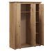 Armoire de chambre 3 portes en bois de pin massif Autika 118 cm – Élégance rustique et polyvalence - Photo n°11