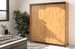 Armoire de chambre à 2 ou 3 portes coulissantes bois clair artisan Barko - 4 tailles - Photo n°6