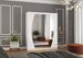 Armoire de chambre à coucher 2 portes coulissantes blanc et miroir Balko 180 cm - Photo n°2