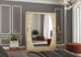 Armoire de chambre à coucher 2 portes coulissantes bois clair et miroir Balko 180 cm - Photo n°2