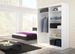 Armoire de chambre à coucher bois clair 2 portes coulissantes bois blanc et alu Kubik 150 cm - Photo n°3