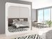 Armoire de chambre design blanche 2 portes coulissantes avec miroir Ibizo 180 cm - Photo n°2