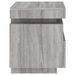 Armoire de chevet avec lumières LED sonoma gris 40x39x48,5 cm - Photo n°8