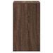 Armoire de chevet et lumières LED chêne marron bois ingénierie - Photo n°7