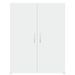 Armoire de classement blanc 60x32x77,5 cm bois d'ingénierie - Photo n°4