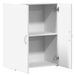 Armoire de classement blanc 60x32x77,5 cm bois d'ingénierie - Photo n°7