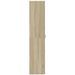 Armoire de classement chêne sonoma 60x32x153 cm bois ingénierie - Photo n°5