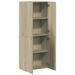 Armoire de classement chêne sonoma 60x32x153 cm bois ingénierie - Photo n°7