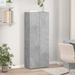 Armoire de classement gris béton 60x32x153 cm bois d'ingénierie - Photo n°3