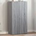 Armoire de classement sonoma gris 60x32x115cm bois d'ingénierie - Photo n°1