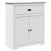 Armoire de couloir BODO blanc 80x35x90 cm - Photo n°2