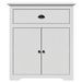 Armoire de couloir BODO blanc 80x35x90 cm - Photo n°4