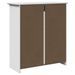 Armoire de couloir BODO blanc 80x35x90 cm - Photo n°7