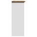 Armoire de couloir BODO blanc et marron 80x35x90 cm - Photo n°6