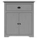 Armoire de couloir BODO gris 80x35x90 cm - Photo n°4