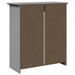 Armoire de couloir BODO gris 80x35x90 cm - Photo n°7