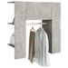 Armoire de couloir Gris béton 97,5x37x99 cm Bois d'ingénierie - Photo n°5