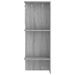 Armoire de couloir Sonoma gris 97,5x37x99 cm Bois d'ingénierie - Photo n°8