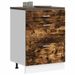 Armoire de cuisine chêne fumé bois d'ingénierie - Photo n°1