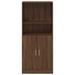 Armoire de cuisine chêne marron 57x41,5x131,5cm bois ingénierie - Photo n°4