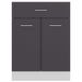 Armoire de cuisine Gris 60x46x81,5 cm - Photo n°5