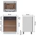 Armoire de cuisine Gris 60x46x81,5 cm - Photo n°9