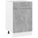 Armoire de cuisine Gris béton 50x46x81,5 cm - Photo n°1