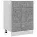 Armoire de cuisine Gris béton 60x46x81,5 cm 3 - Photo n°1