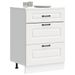 Armoire de cuisine Kalmar blanc bois d'ingénierie - Photo n°1