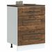 Armoire de cuisine Kalmar chêne fumé bois d'ingénierie - Photo n°1