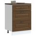 Armoire de cuisine Kalmar chêne marron bois d'ingénierie - Photo n°1