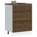 Armoire de cuisine Lucca chêne marron bois ingénierie - Photo n°1