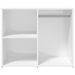 Armoire de dressing Blanc brillant 80x40x65cm Bois d'ingénierie - Photo n°3