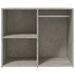 Armoire de dressing Gris béton 80x40x65 cm Bois d'ingénierie - Photo n°3