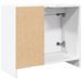 Armoire de lavabo blanc 63x29x55 cm bois d'ingénierie - Photo n°7