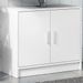 Armoire de lavabo blanc 63x29x55 cm bois d'ingénierie - Photo n°1