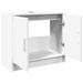 Armoire de lavabo blanc 63x29x55 cm bois d'ingénierie - Photo n°5