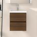 Armoire de lavabo Chêne marron 41x38,5x45 cm Bois d'ingénierie - Photo n°2