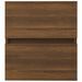 Armoire de lavabo Chêne marron 41x38,5x45 cm Bois d'ingénierie - Photo n°5