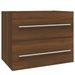 Armoire de lavabo Chêne marron 60x38,5x48 cm Bois d'ingénierie - Photo n°1