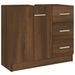 Armoire de lavabo Chêne marron 63x30x54 cm Bois d'ingénierie - Photo n°2