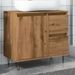 Armoire de lavabo de salle de bain chêne artisanal 65x33x60 cm - Photo n°1