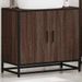 Armoire de lavabo de salle de bain chêne marron 65x33x60 cm - Photo n°4