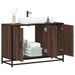 Armoire de lavabo de salle de bain chêne marron 90x33x60 cm - Photo n°1